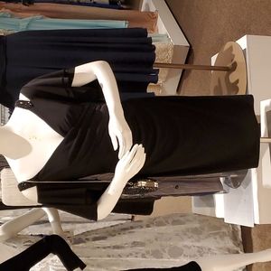 Lauren Ralph Lauren Jersey Cold Shoulder Embellished Mini Cocktail Dress NWT